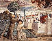 GOZZOLI, Benozzo, Scenes from the Life of St Francis (Scene 6, north wall) g